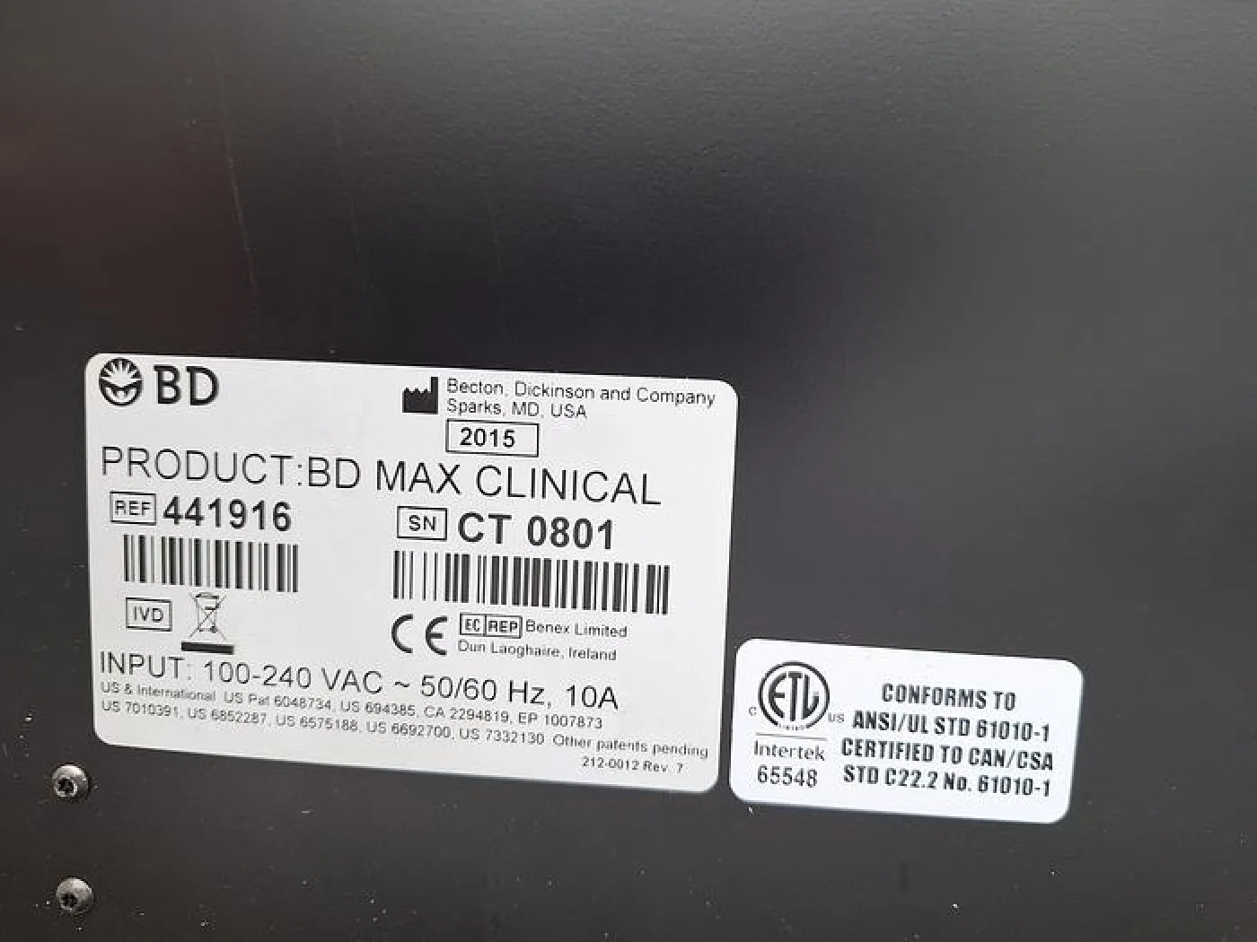 BD Max PCR Machine - 7