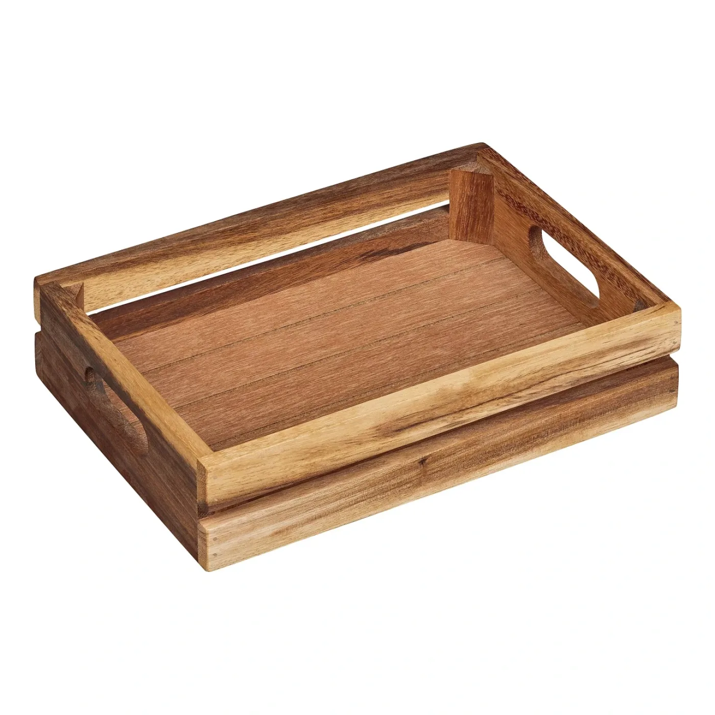 Tala Medium Crate - Plain in Natural Acacia (Pack of 4) - islandcatering - 3