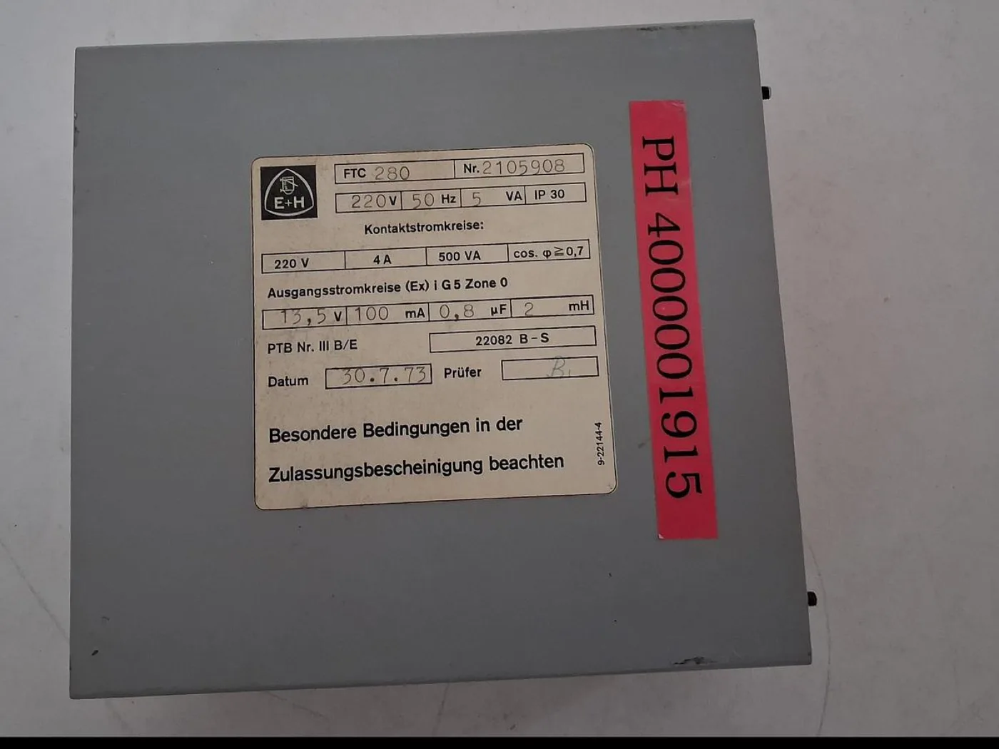 Endress+Hauser FTC 280 Level Switch Amplifier - 4