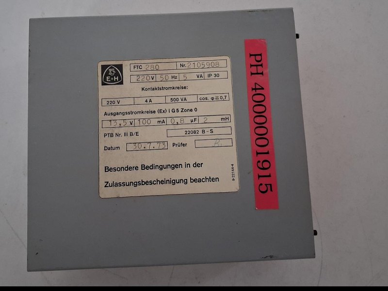 Endress+Hauser FTC 280 Level Switch Amplifier