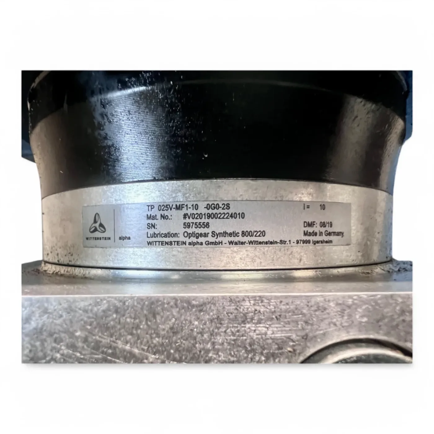 WITTENSTEIN alpha Planetengetriebe TP 025V-MF1-10-0G0-2S mit Sonderflansch für HOMAG WEEKE 4065020313 - 8