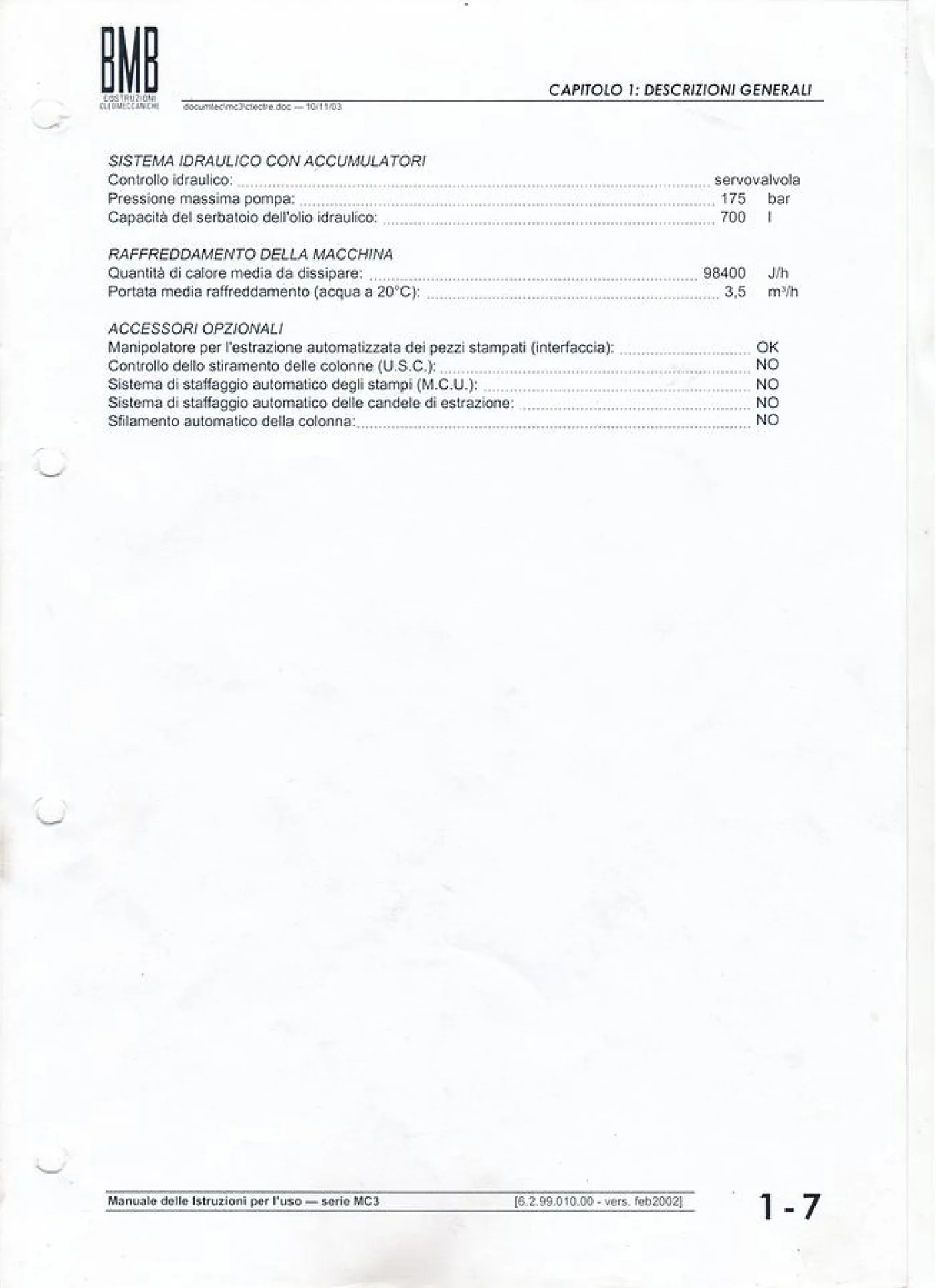 2003 BMB KW 35 PI/1300 IN0071 - 8