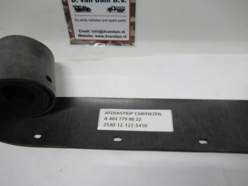 Afdekstrip cabinezeil