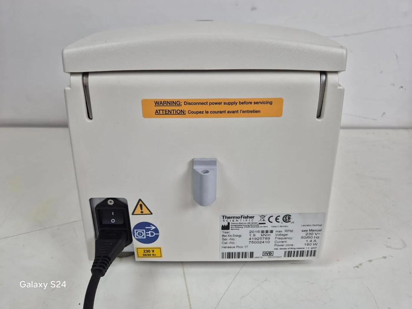 Thermo Fisher Heraeus Pico17 Centrifuge - 4
