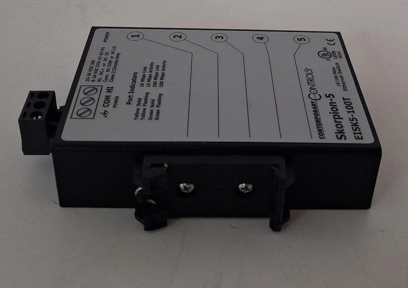 Contemporary Controls Skorpion-5 EISK5-100T Industrial Ethernet Switch - 2