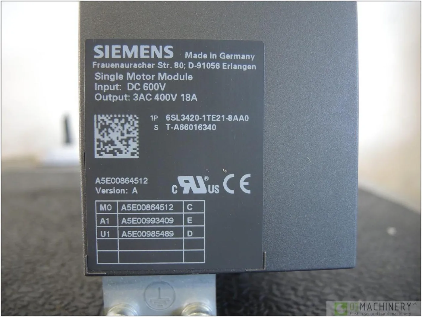 SIEMENS 6SL3420-1TE21-8AA0 AI3001 - 5