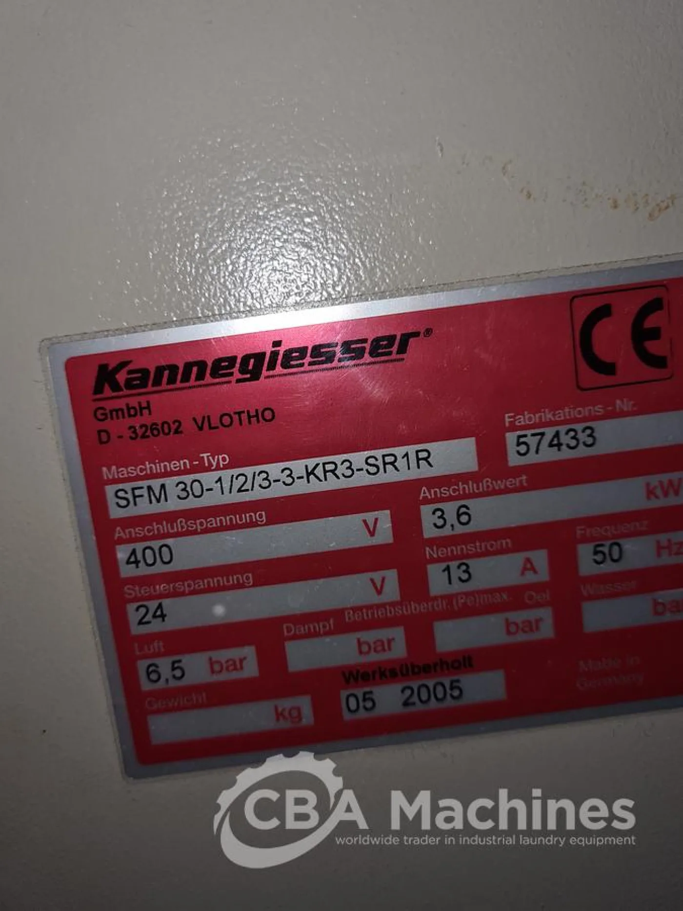 2005 Folder Kannegiesser SFM 30-1/2/3-3-KR3-SR1R - 3000mm (651) - 5