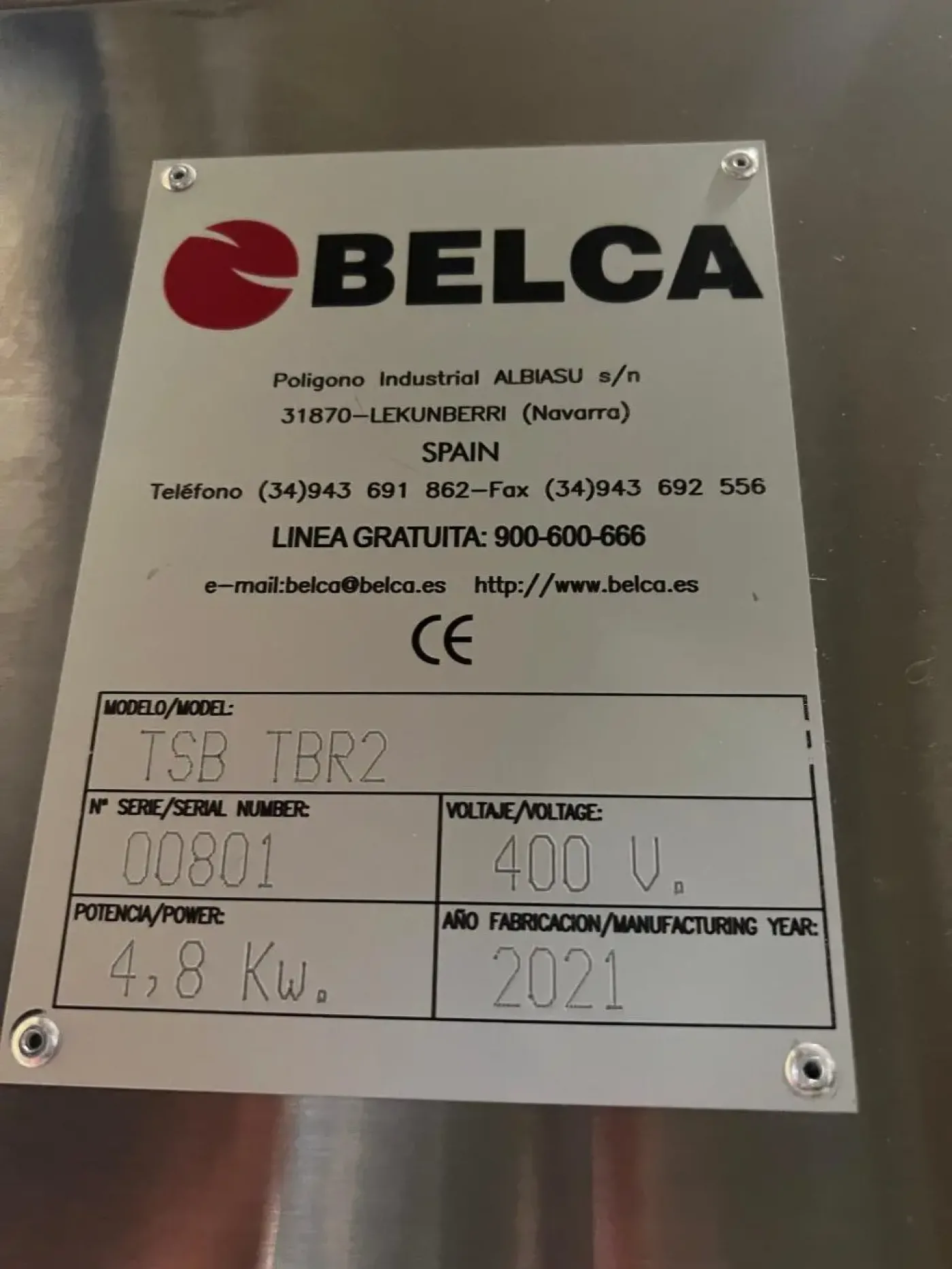 USED BELCA TSB TBR2 THERMSEALING MACHINE - 5