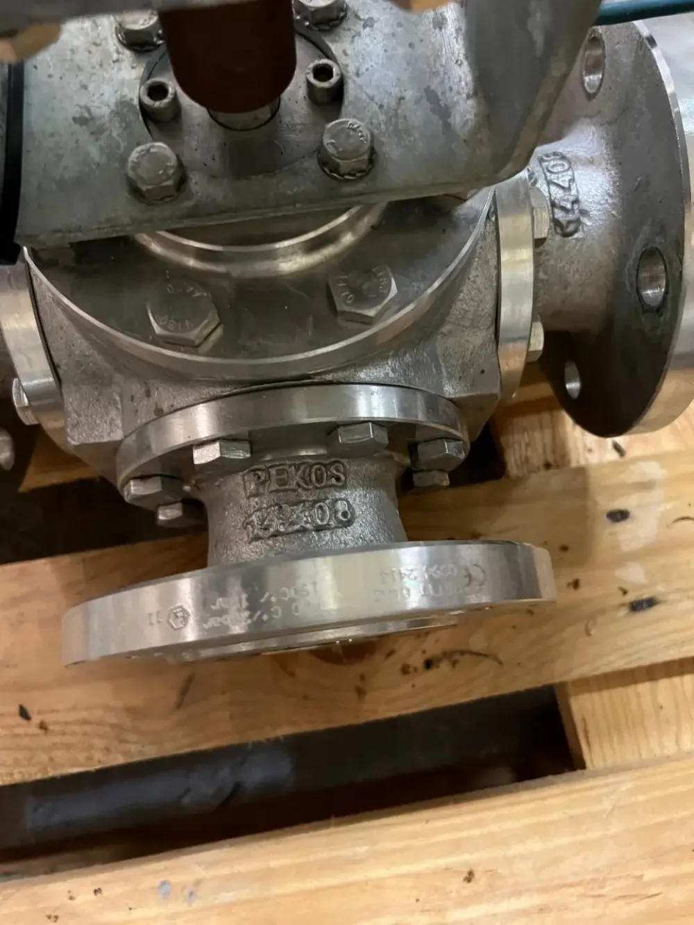USED PEKOS ATEX SOLENOID VALVE STAINLESS STEEL 316