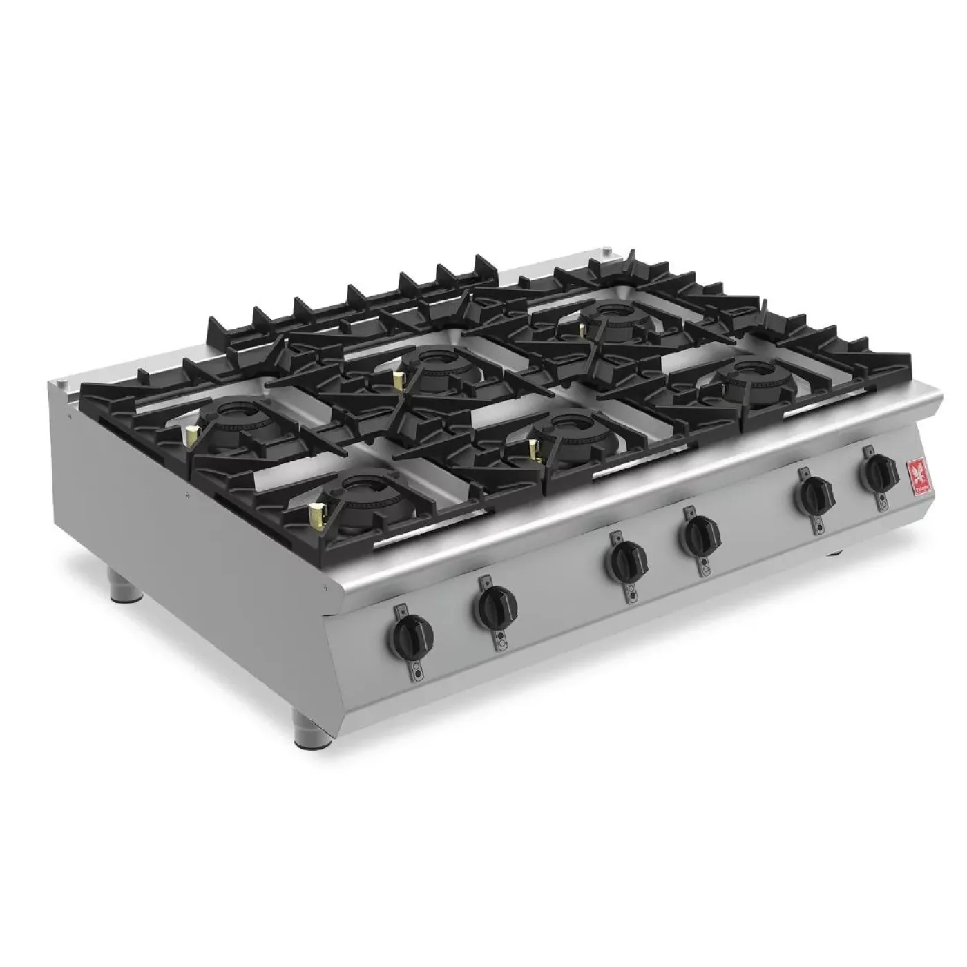Falcon F900 Six Burner Countertop Boiling Hob Natural Gas G90126 - islandcatering - 1