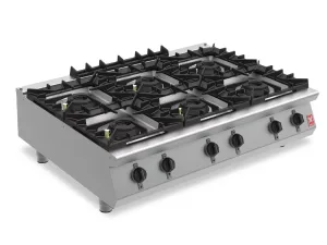 Falcon F900 Six Burner Countertop Boiling Hob Natural Gas G90126 - islandcatering