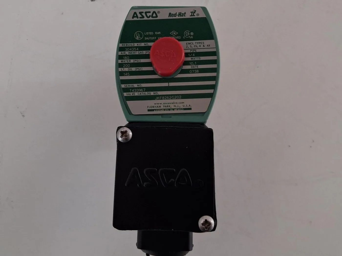 ASCO RedHat II Magnetventil 1/4" Messing 2/2-Wege - 5