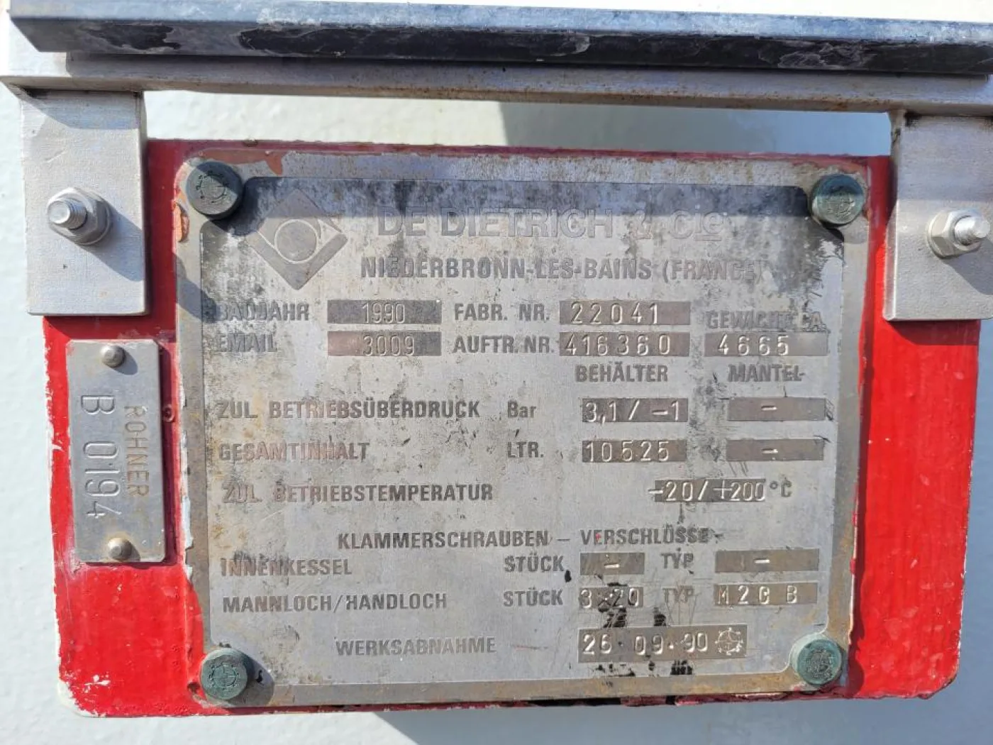 1990 De Dietrich Glass-lined reactor / process vessel - 4