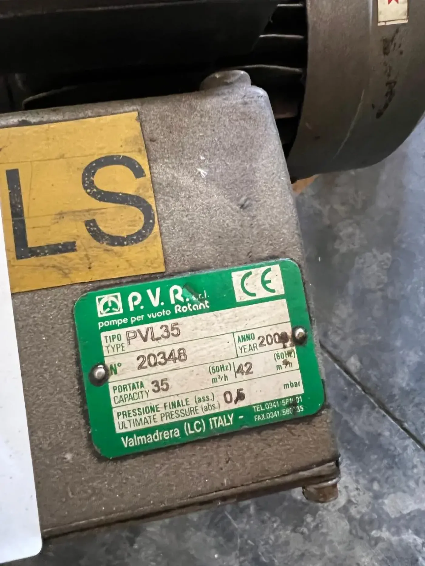 USED PVR PVL35 35 m3h VACUUM PUMP - 2