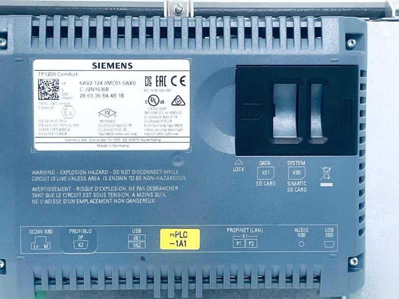 Siemens SIMATIC HMI TP 1200 Comfort 6AV2 124-0MC01-0AX0