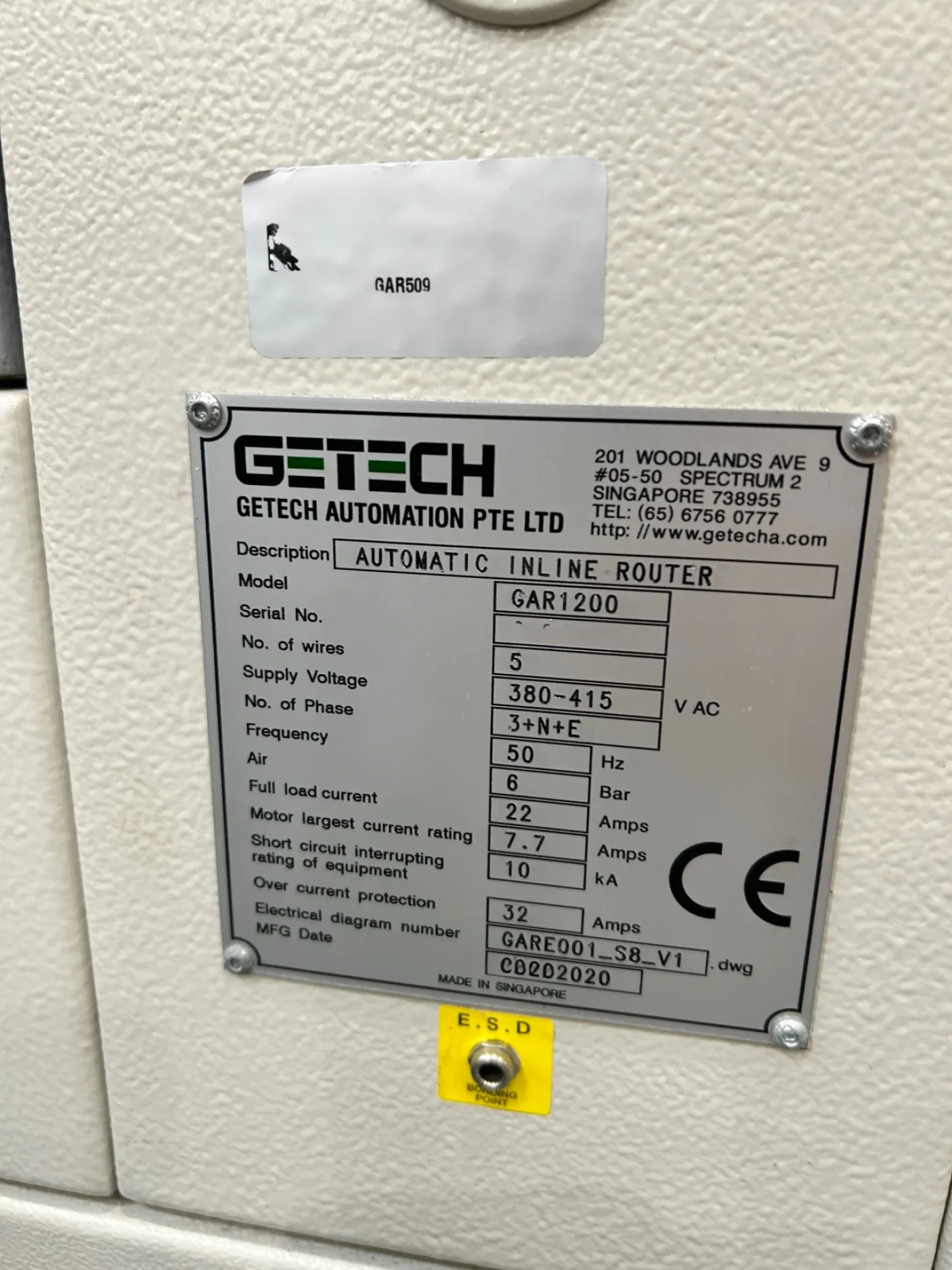 GETECH GAR1200, inline router, vintage 2020 - 2