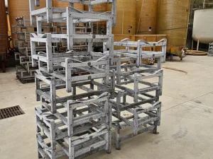 SINGLE SUPPORTS FOR TONNEAUX IN GALAVANIZED IRON, SECOND-HAND EQUIPMENT