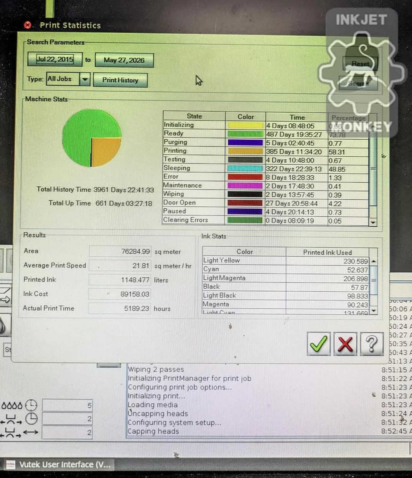 2015 VUTEk GS3250 LX Pro LED Hybrid UV Printer - 8