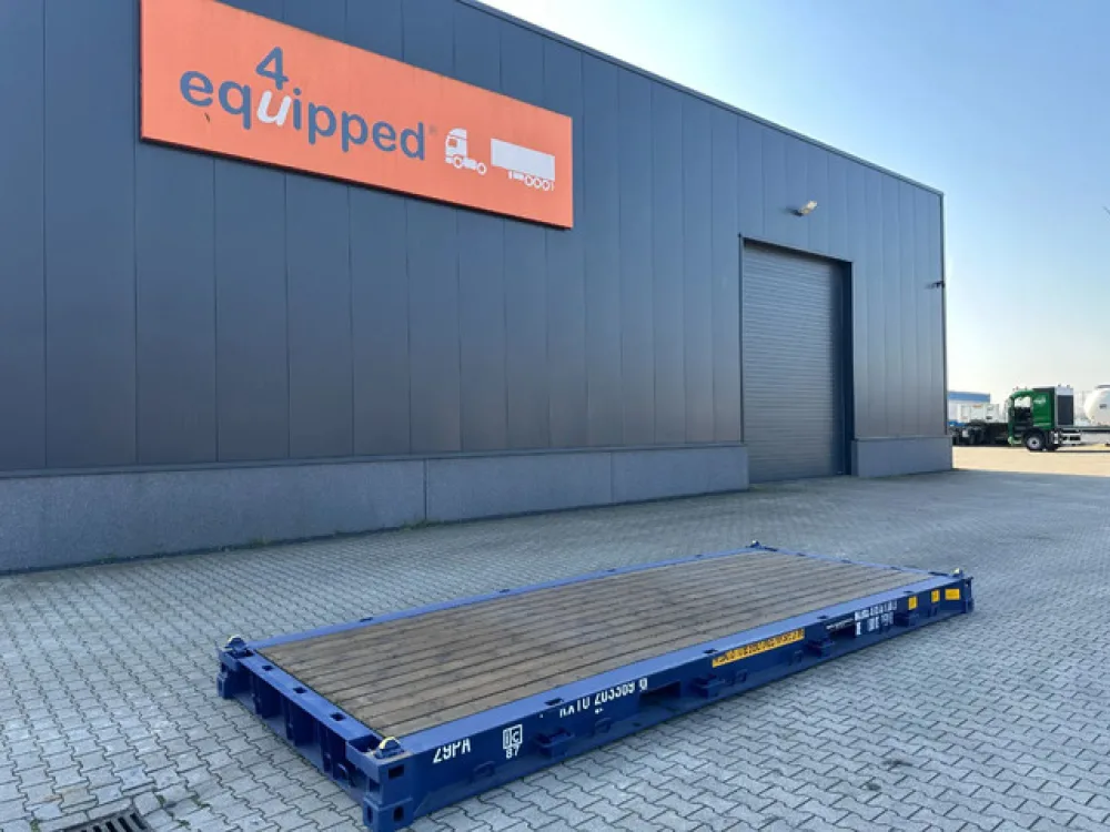 NEW 20FT FLATRACK HARDWOODEN FLOOR / 4x available