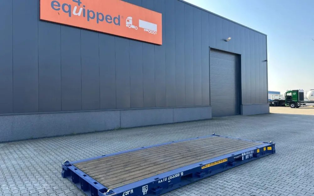 NEW 20FT FLATRACK HARDWOODEN FLOOR / 4x available