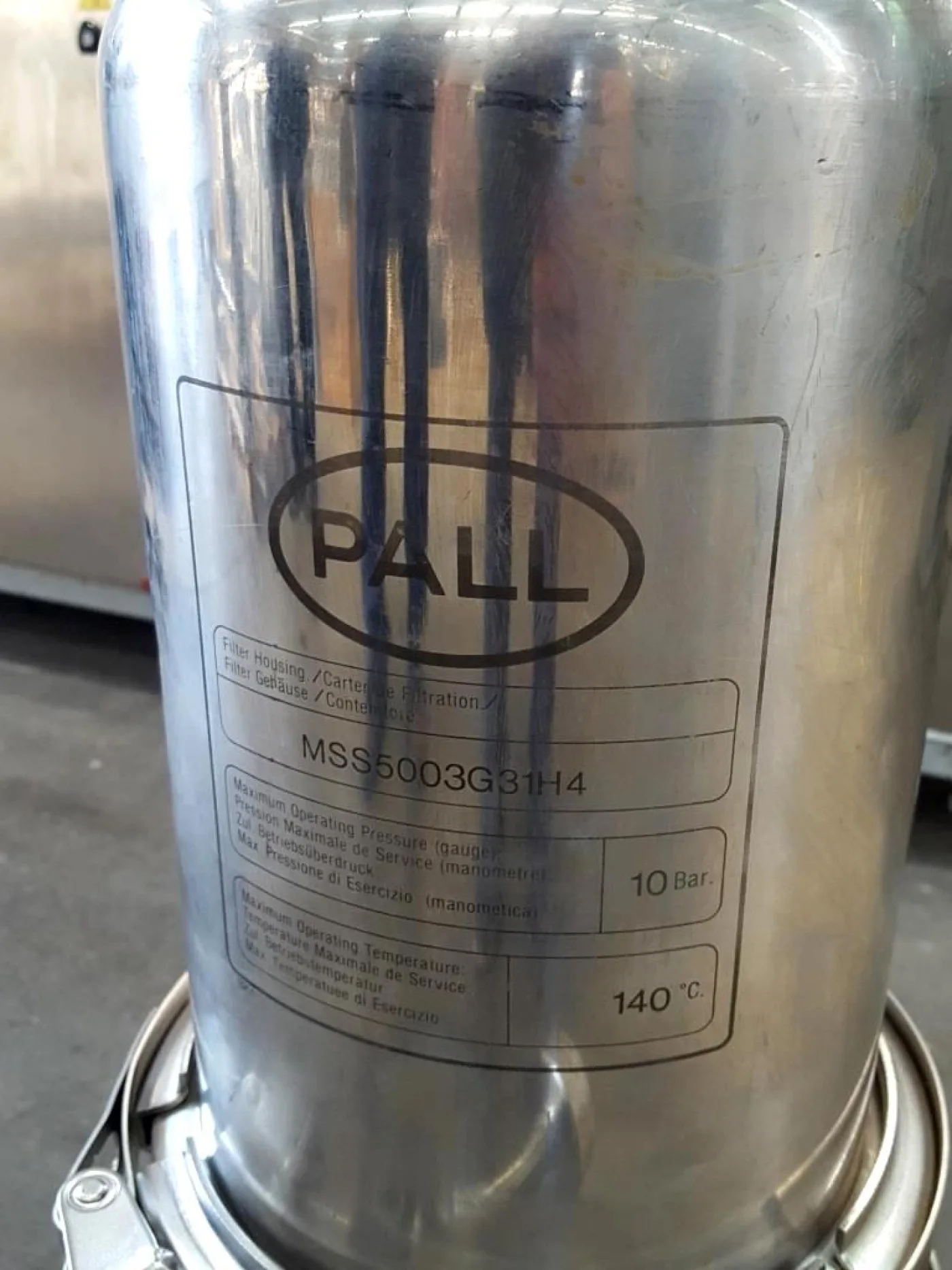 PORTAFILTRO / FILTER HOUSING – PALL – MOD. MSS - 5
