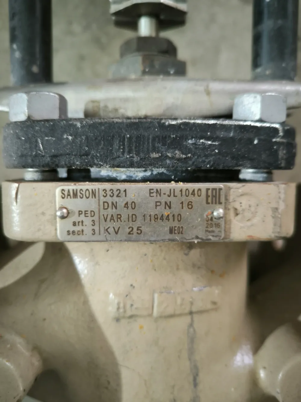 PROPORTIONAL SOLENOID VALVE SAMSON DN40 PN16