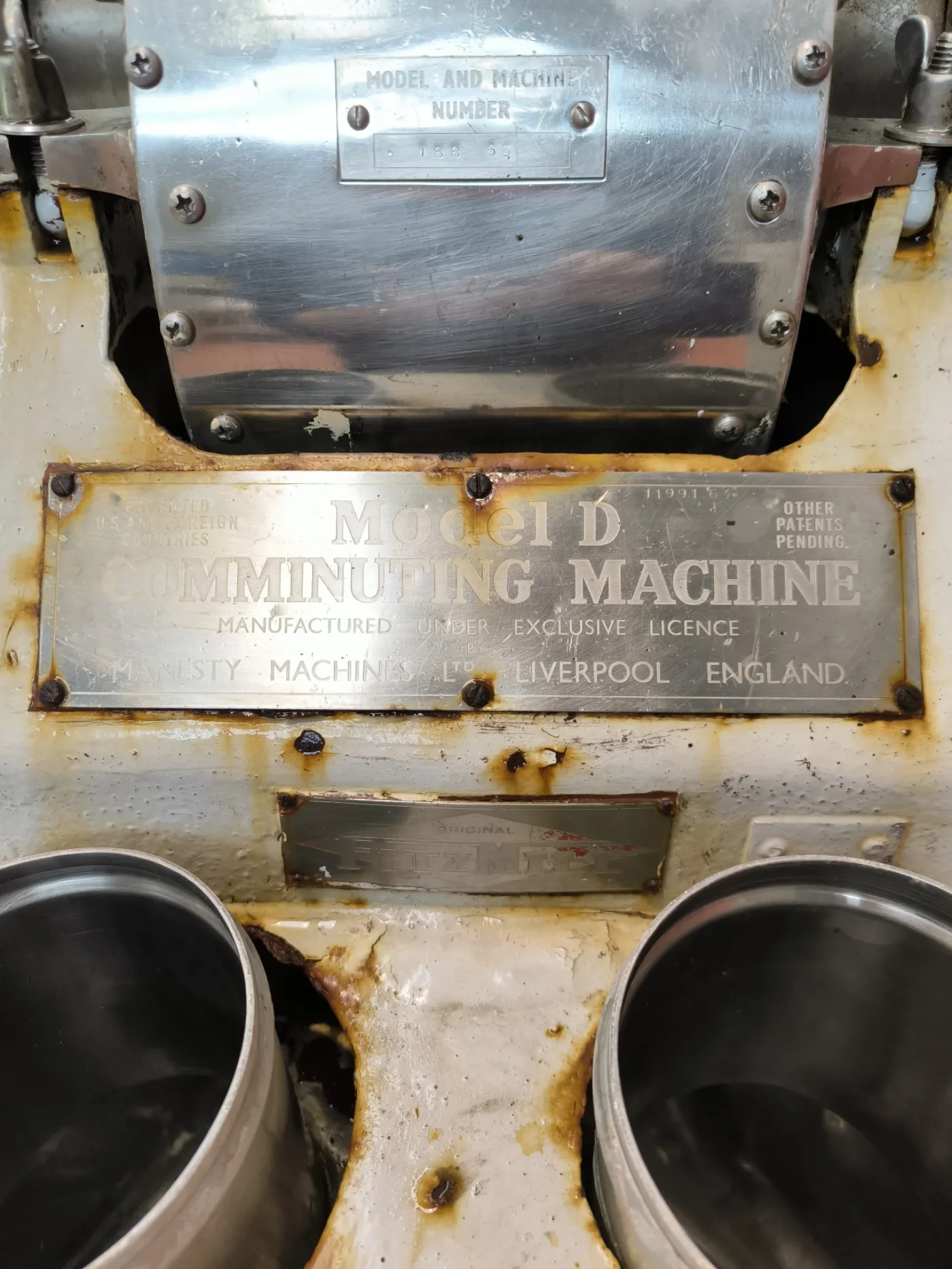 FITZ MILL OSCILLATING HAMMER MILL MODEL D - 6