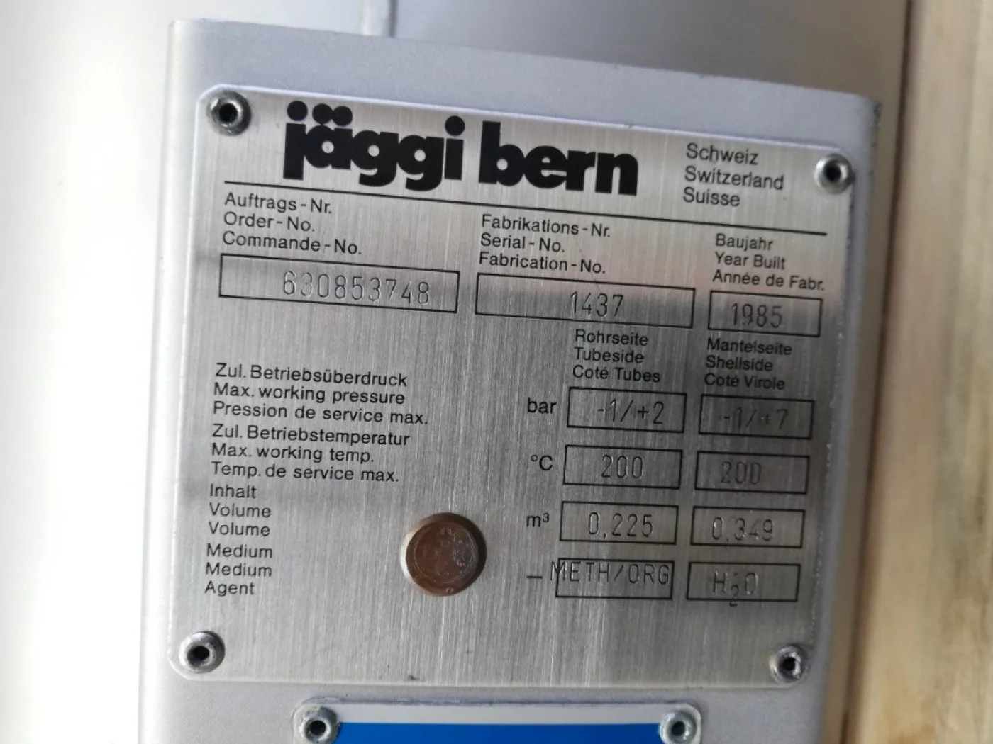 Jaeggi Bern 10 m2 - Falling film evaporator - 5
