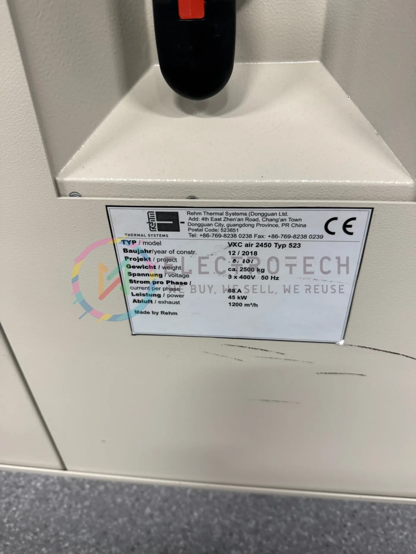REHM VXC air 2450 Typ 523, vintage 2018, reflow oven - 2