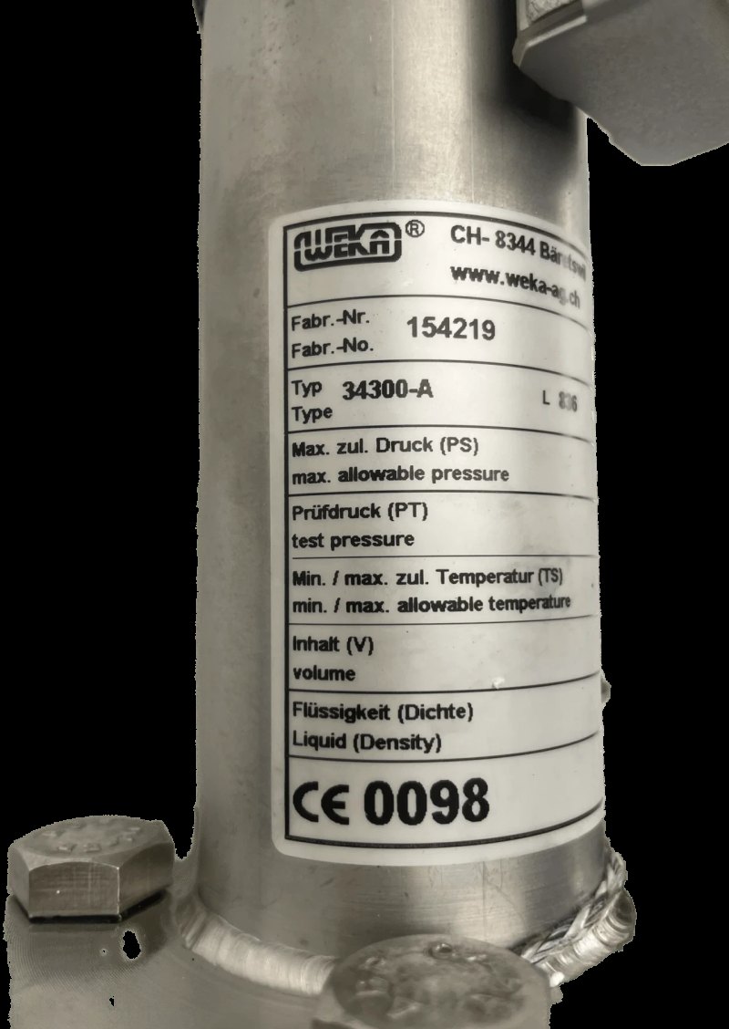 Weka AG Magnet-Niveauanzeiger für Drücke 154219 TYP 34300-A