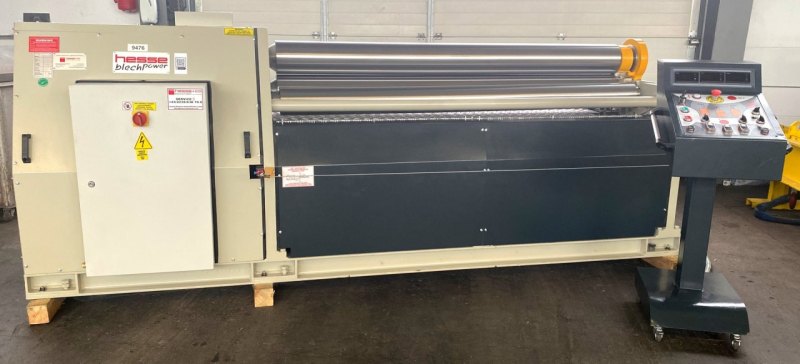 Motorische 4-Walzen Blecheinrollmaschine 4R HMS 2050x130