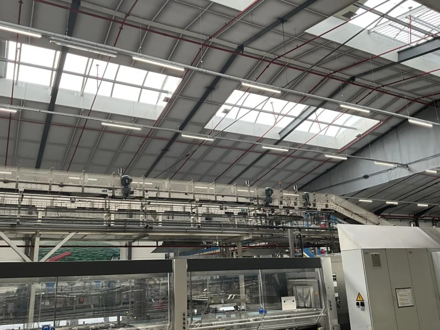 Anduze Anduze Overhead Förderband Belt from Tray Packer to Palletiser - Line 3 - 5