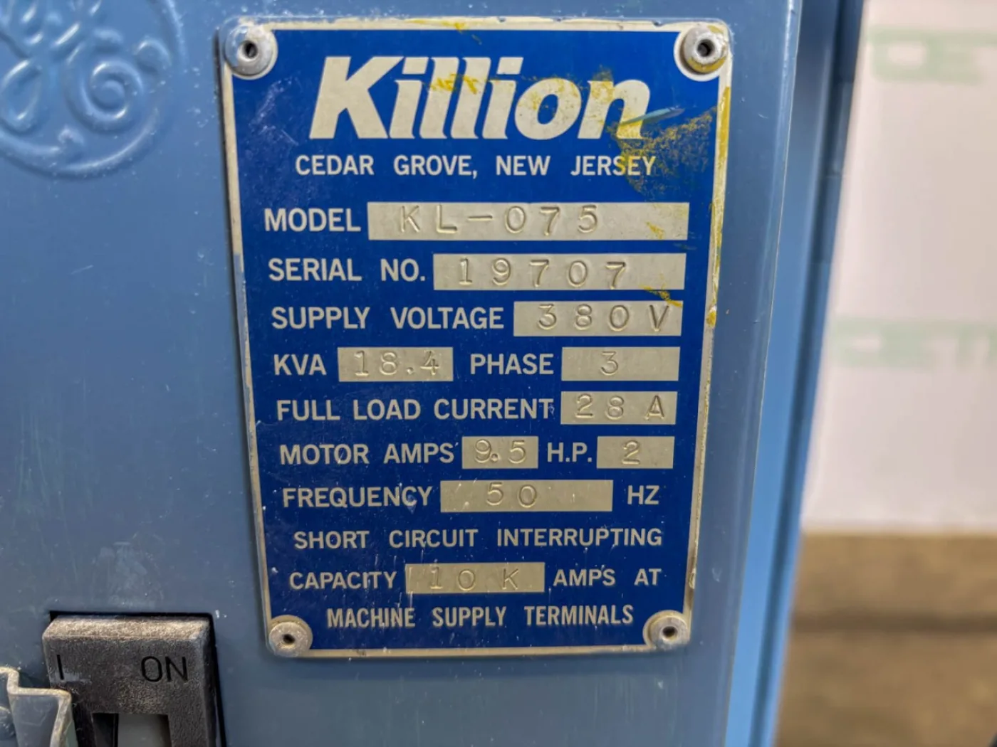 Killion KL-075 with Prism Blow film dye - Single screw extruder - 3