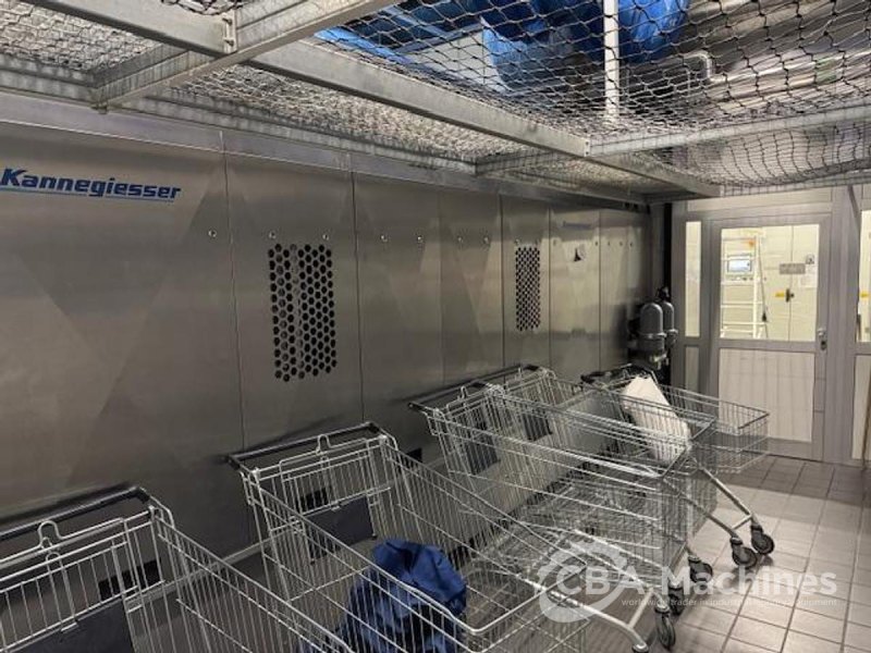2008 CBW Tunnel System Kannegiesser 8x36kg with Centrifuge PowerSpin PS 40 Turbo 40kg, Shuttle lift LSC 36.19.10.L, 3x Dryers D 40kg-GAS