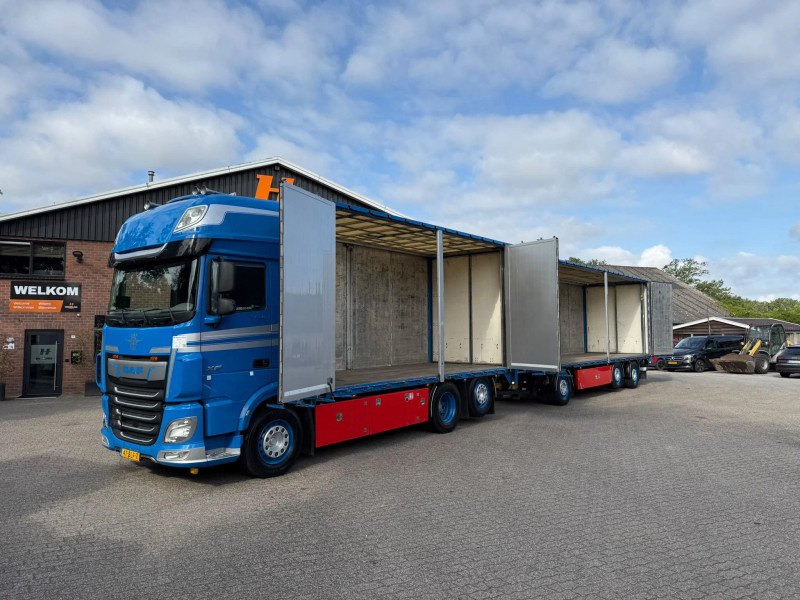DAF XF 530 Full Air Side Doors Combi AS-3 Lift Axle/Steering Axle NL Truck