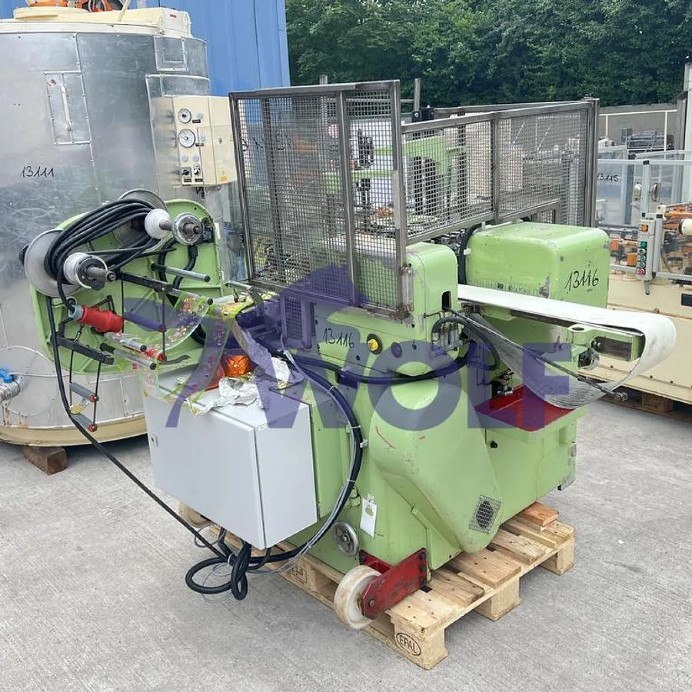 Stannioliermaschine RASCH - Type RU-D für Doppeldreheinschlag eingerichtet. - 3