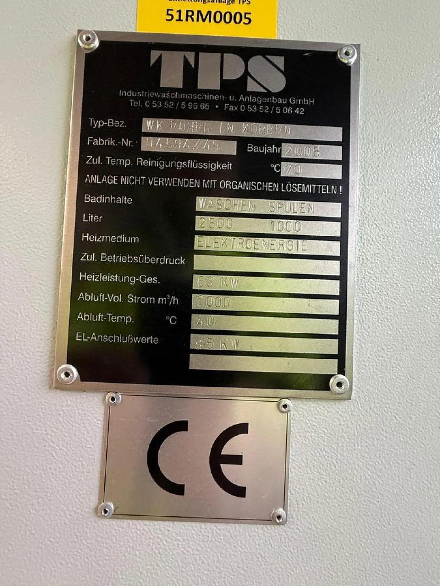 TPS Anlagenbau SIF-1-02-S-40 DN50 Industrial Cleaning / Solvent Washing System - 5