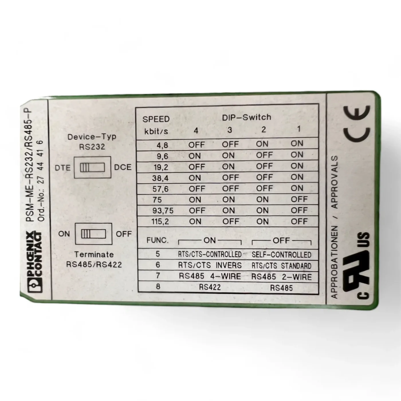 Phoenix Contact PSM-ME-RS232/RS485 Interface Converter - 7