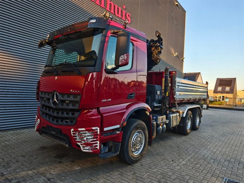 Mercedes-Benz Axor 2648 6x4 Hiab X-Hiduo 228E-5 Dautel 3 seitenkipper + Tractor unit!