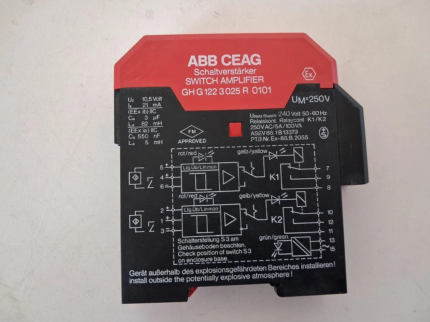 ABB CEAG GHG1223025R0101 Switch Amplifier - 6