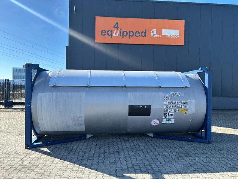 20FT ISO T50 Gastank / T50 / 25.000L / MAWP: 15,1 bar / 5Y- + CSC-inspection valid till 04-2028
