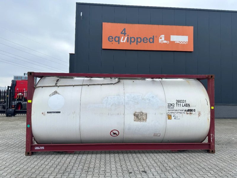 FOOD 20FT ISO / 25.910L-1-COMP. / L4BN / UN Portable / T11 / 5Y – + CSC test: 09-2027