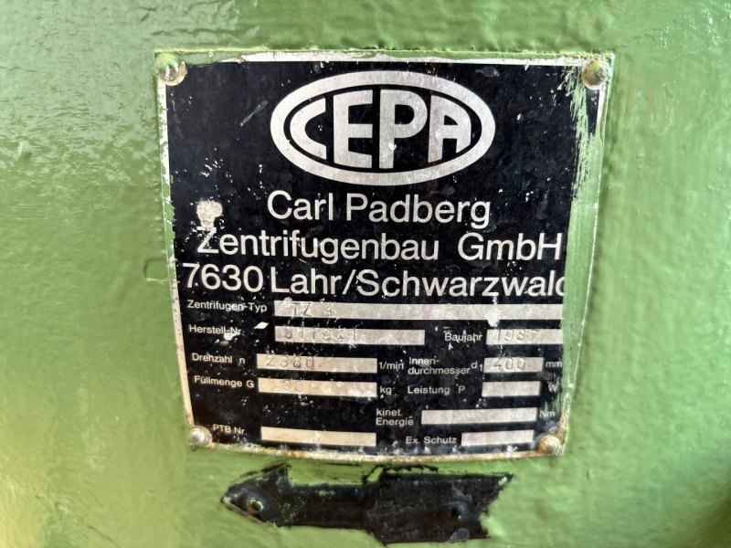 Cepa Carl Padberg TZ 4 (Ex) - Basket centrifuge