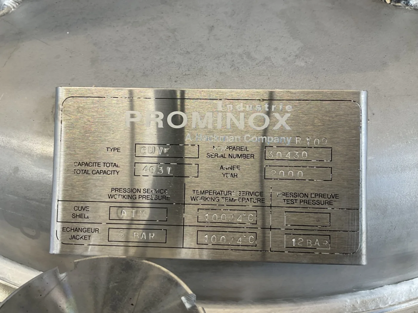 Prominox 300L - Processing vessel - 5