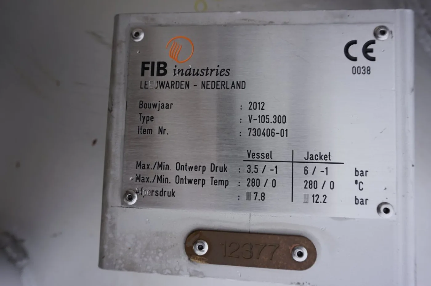 Fib Leeuwarden 13500 Ltr - Pressure vessel - 6