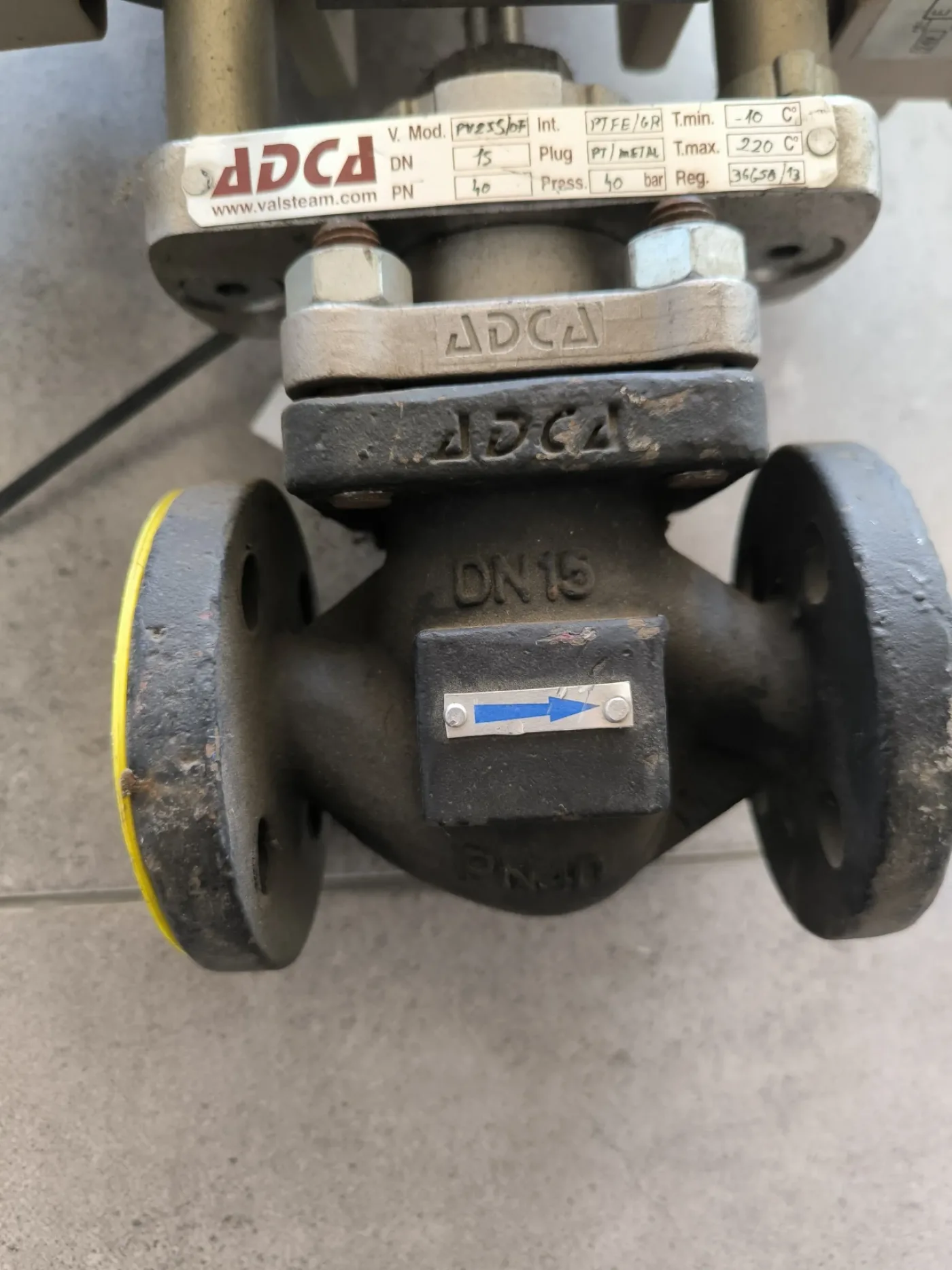 PROPORTIONAL CONTROL VALVE ADCA DN15 PN40 ATEX WITH SAMSON 4746 LIMIT SWITCH - 2