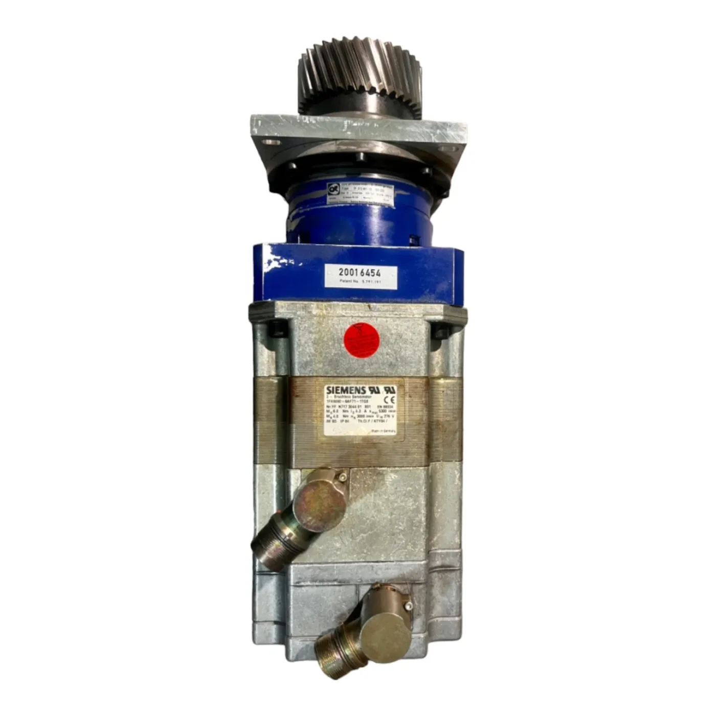 SIEMENS Siemens 1FK6060-6AF71-1TG0 Brushless Servomotor mit Alpha Getriebe TP 010-MX1-10-050-000 Art.-Nr. N7173044010010 - 1