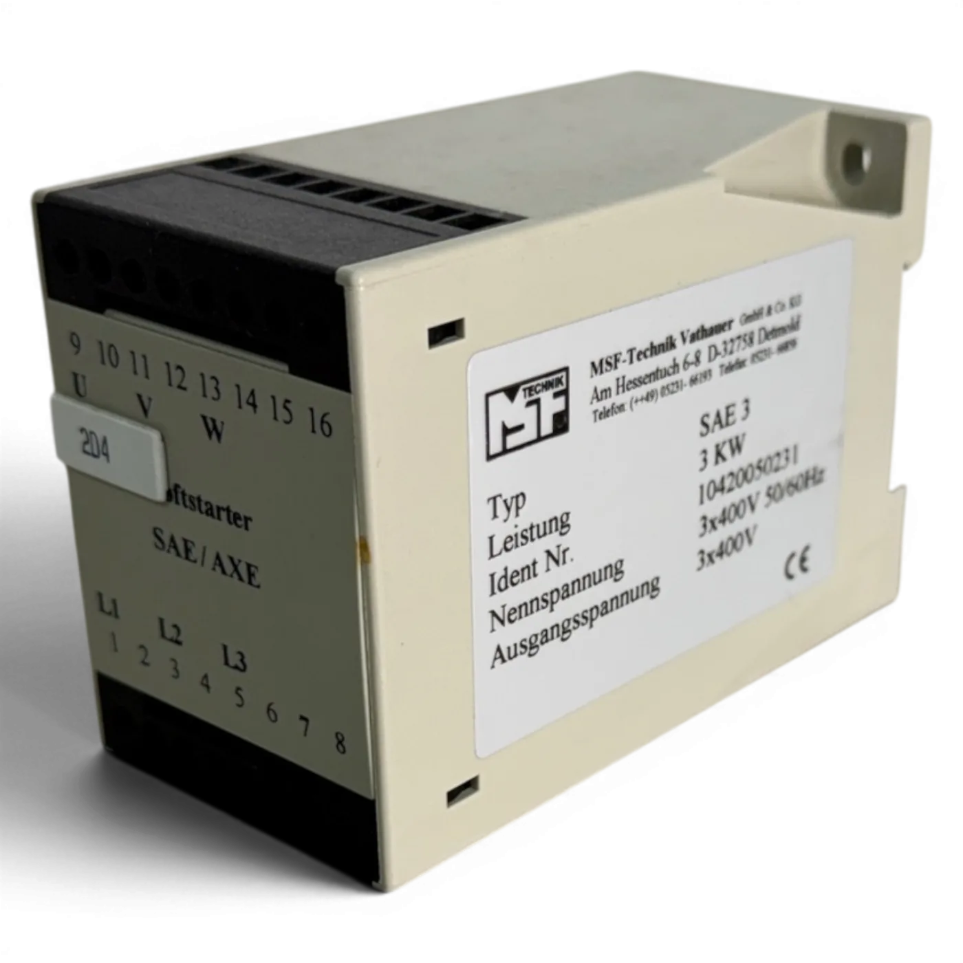 MSF Technik Vathauer SAE 3 Sanftstarter 3 kW Art.-Nr. 10420050231 Softstarter 3x400V - 4