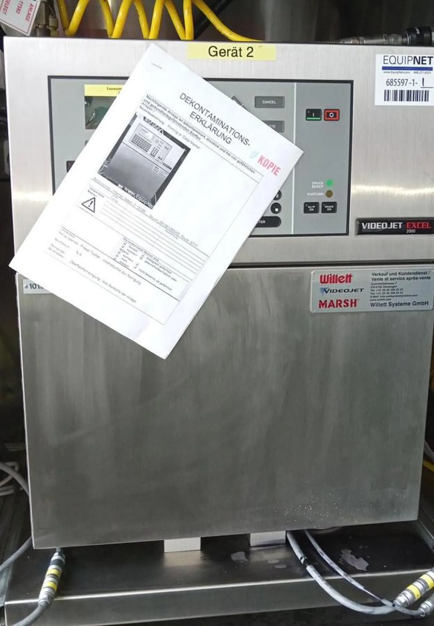 VideoJet Excel Serie 1000 Tinten-Jet-Coder-Drucker - 5