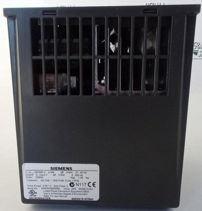Siemens MICROMASTER 6SE9215-8DB40 Frequency Converter